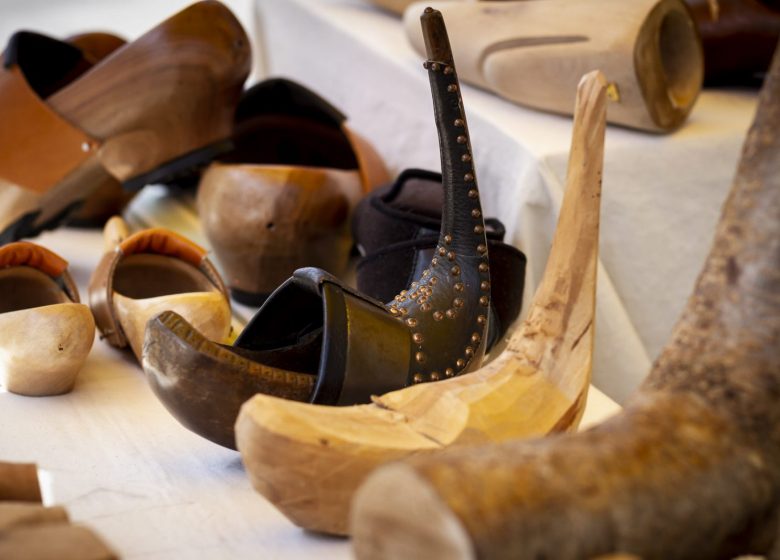 Wooden shoe shop-workshop