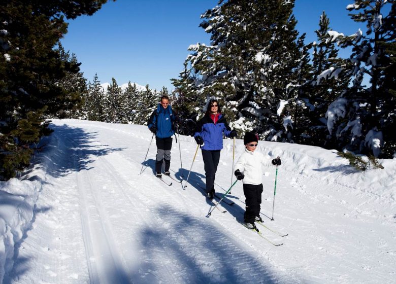Nordic skiing at the resort of Beille