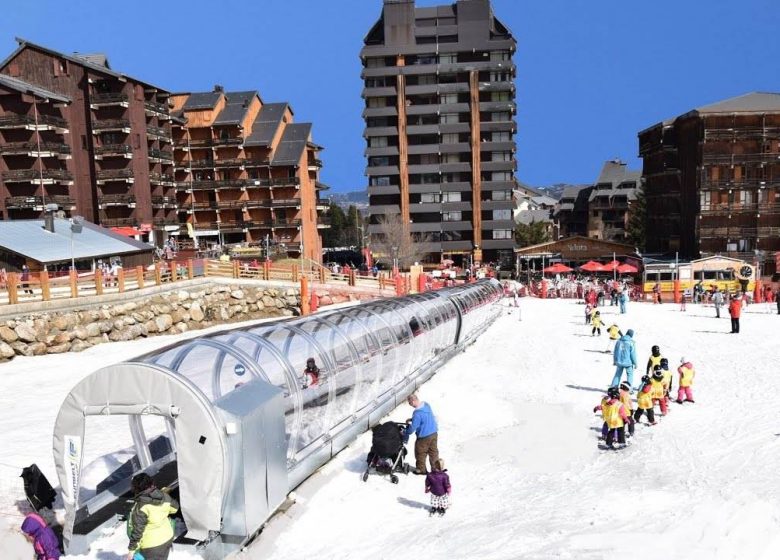 Development area: beginner skiing at the Ax 3 Domaines station