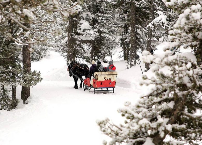 The snow carousel with Angaka Village Nordique