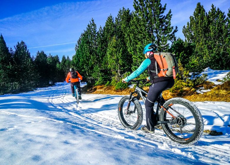 Mountain bike elettrica sul Plateau de Beille con Le Petit Plateau