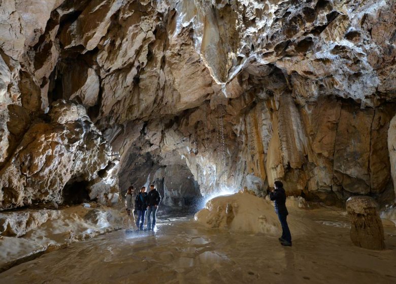 2-hour guided tour with ascent on foot to the Lombrives cave