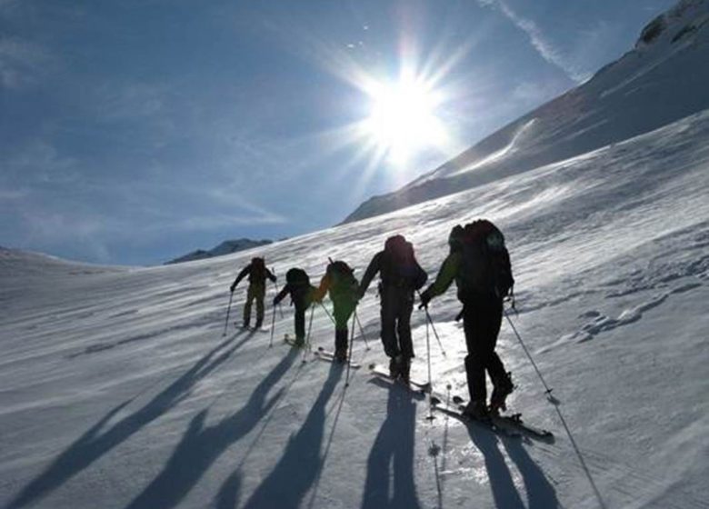 Skiing with Baptiste Sicre