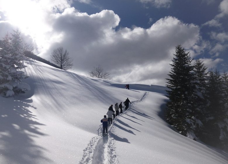 Hiking stay in the Couserans snowshoes