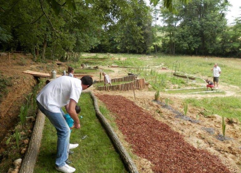 Minigolf De tuin van de zintuigen