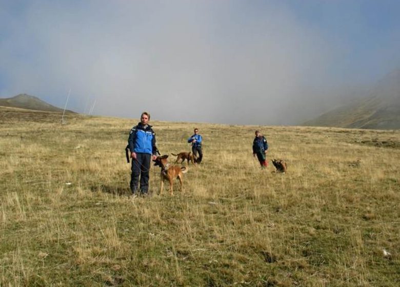 PGHM - Gendarmeriepeloton in de Hoge Berg Ariège