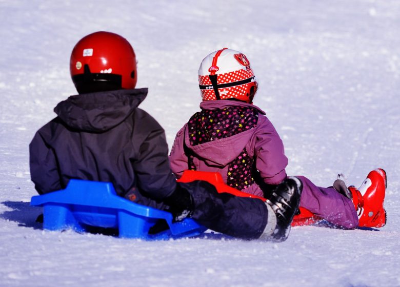 Tobogganing area at the Monts d'Olmes