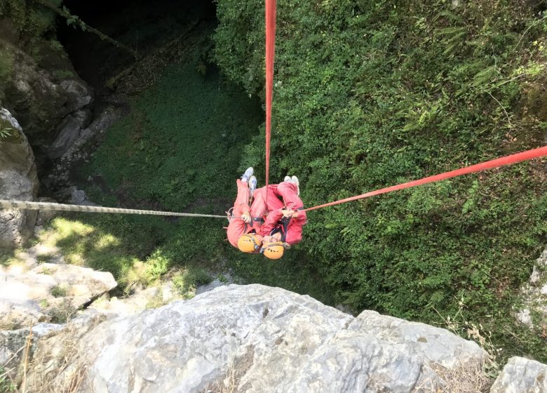 Caving in the Gouffre des Corbeaux