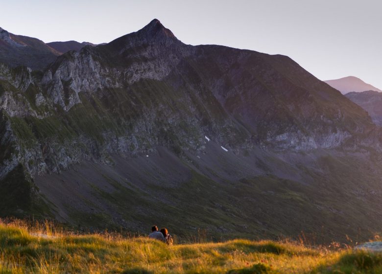 Mont Valier attraverso lo stagno Milouga