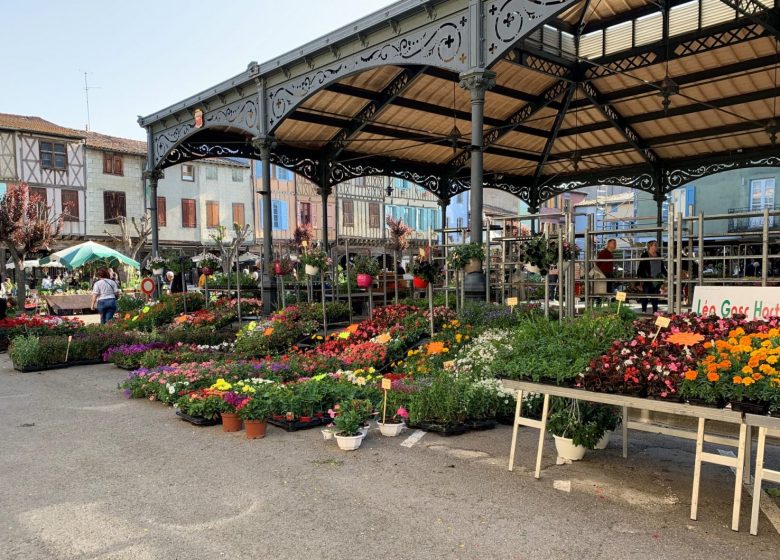 Gran mercado de flores