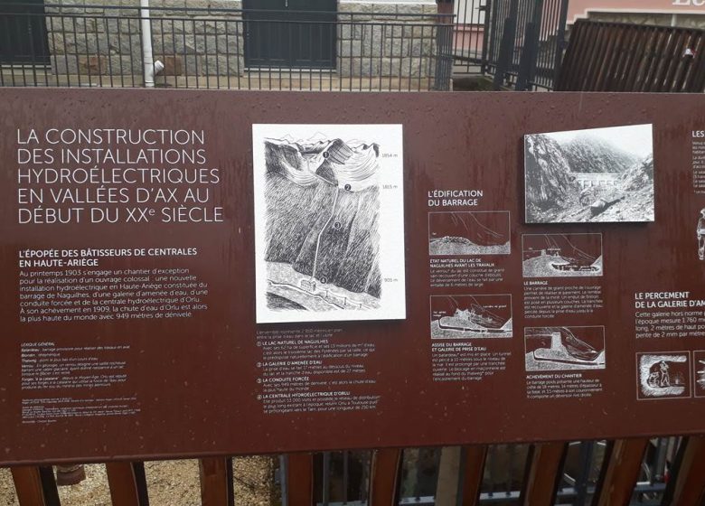 Interpretation trail of the Teich hydroelectric plant