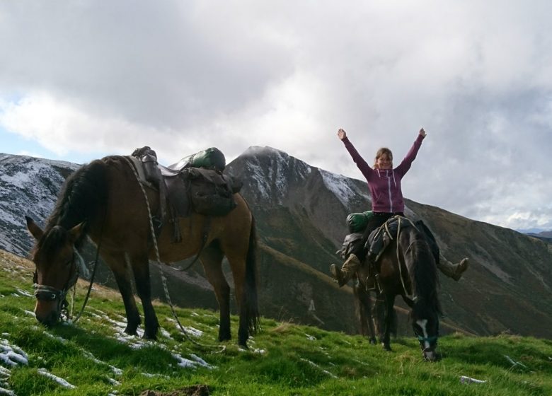 Itinerant horseback riding in the Bellongue Valley
