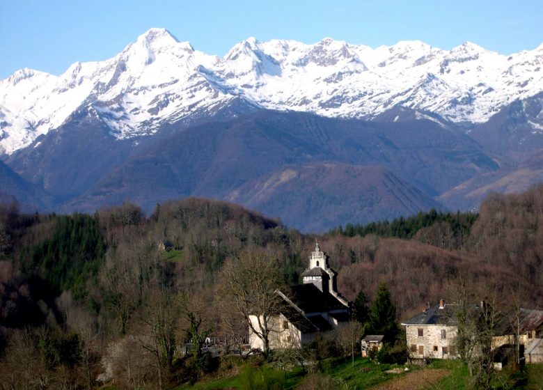 Het Panorama van Joubac op sneeuwschoenen