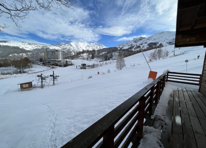 Familiechalet op de piste