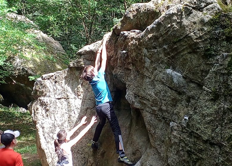 Marie Climbing Canyon