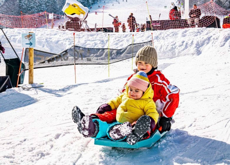 Toboggan run in Guzet 1500m