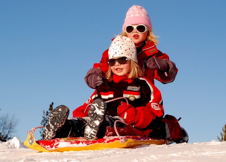 Toboggan run in Guzet 1400 m