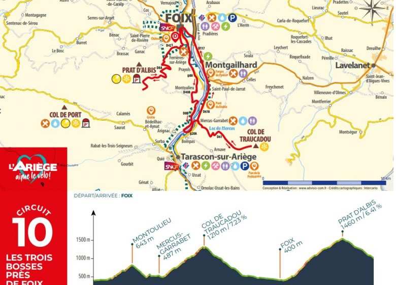 Les Trois Bosses cerca de Foix – circuito n°10