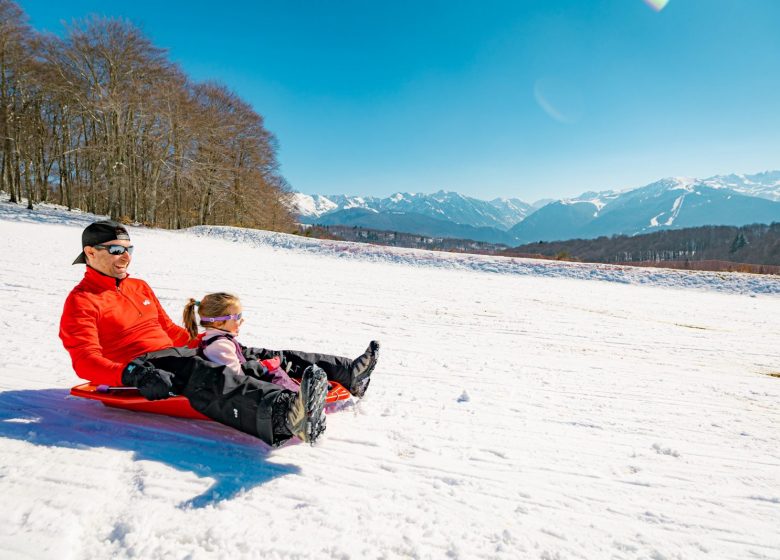 Tobogganing area at the Chioula Station