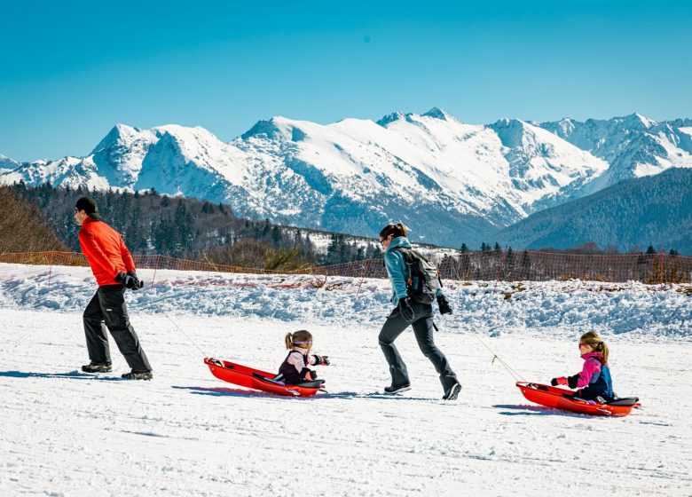 Tobogganing area at the Chioula Station