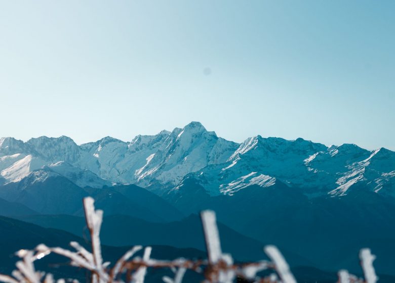 Cap du Carmil op sneeuwschoenen