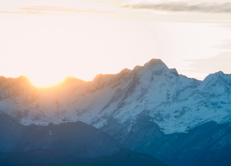 Cap du Carmil op sneeuwschoenen