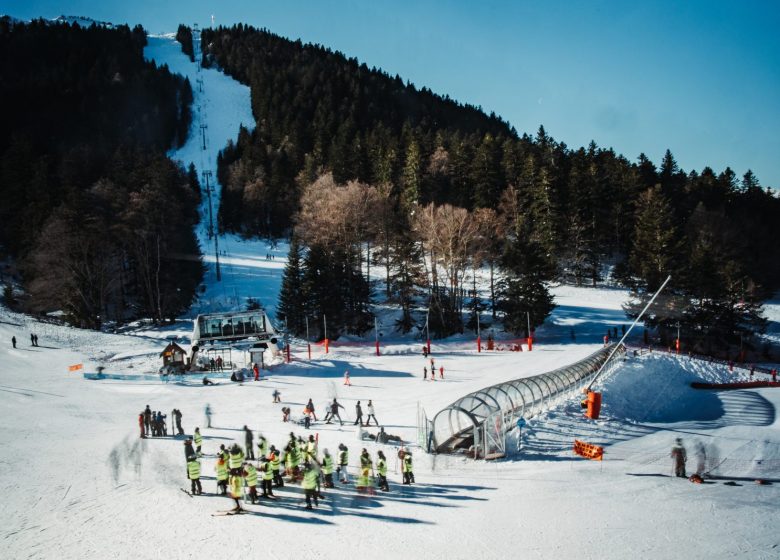 Zona para principiantes: esquí en la estación de Ascou