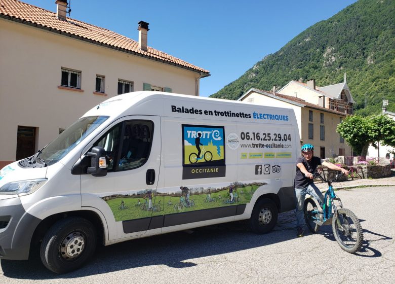 Patinete eléctrico con Trotte Occitanie