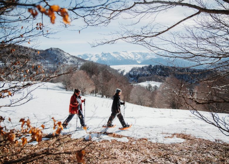 Raquetes de neu a l'estació de Chioula