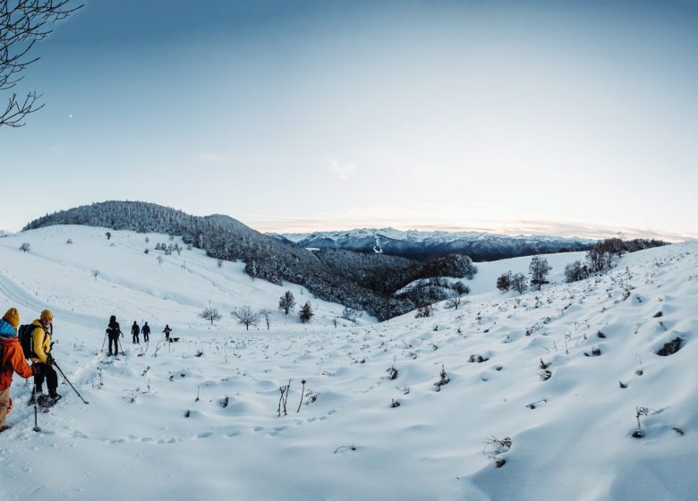 Raquetas de nieve en la estación de Chioula