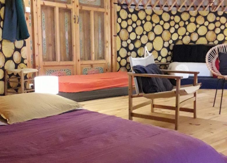 Bed en Breakfast en Yurt in La Ferme Rosane
