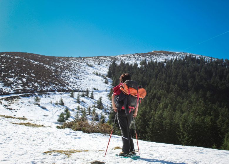 The Pic d’Estibat on snowshoes