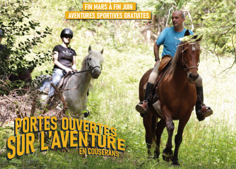 Portes Ouvertes en Couserans : Balade pour débutants avec les chevaux du centre équestre Alcamparol