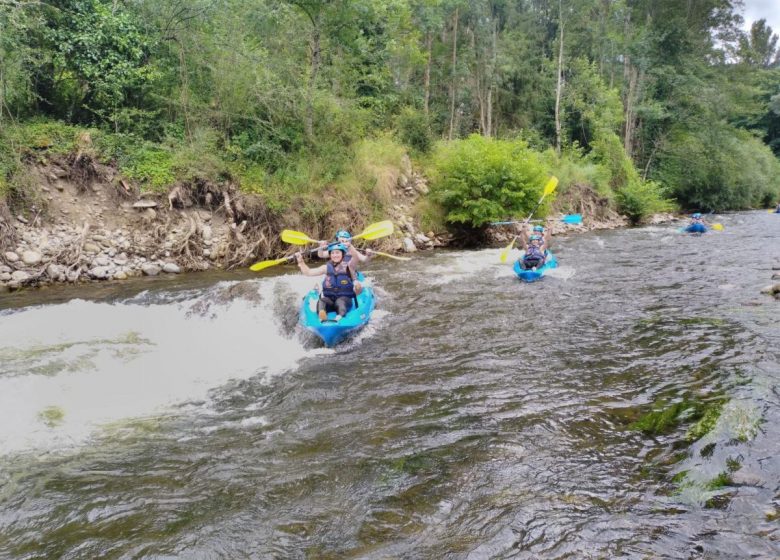 In canoa con Waterploof