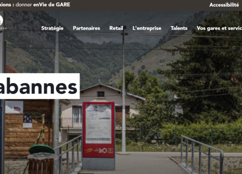 Les Cabannes SNCF station (railway stop)
