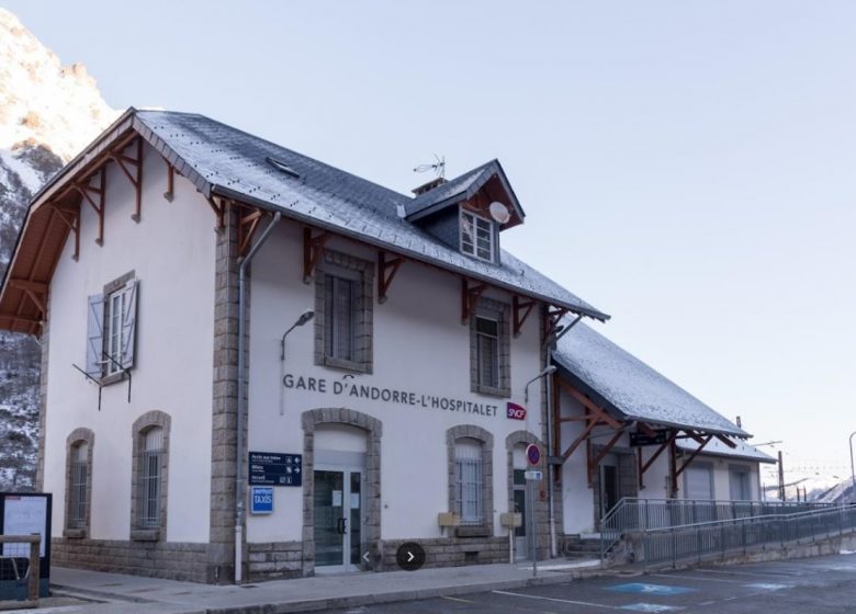 Stazione SNCF dell'Hospitalet vicino ad Andorra