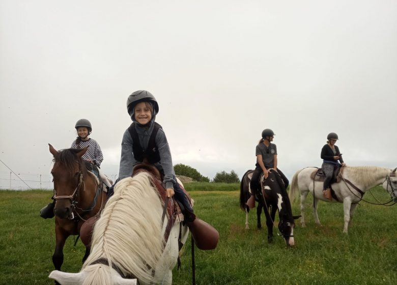 Horse riding with Thomas and Elsa's horse farm