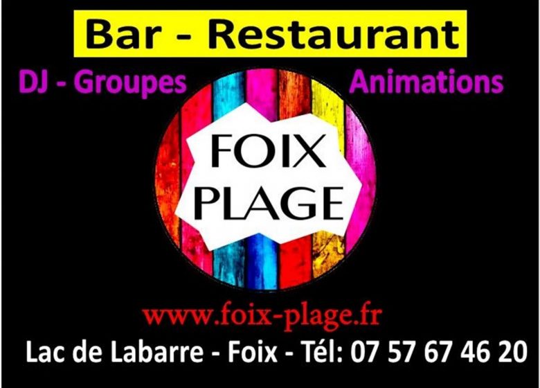 Les animations à Foix Plage