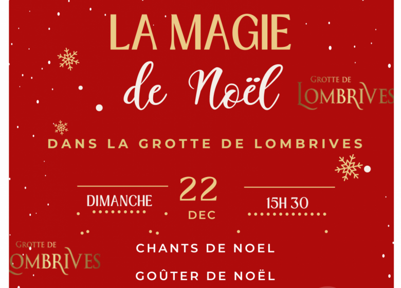 Spectacle de  NOËL: Déambulation concert et goûter gourmand dans la grotte de Lombrives…