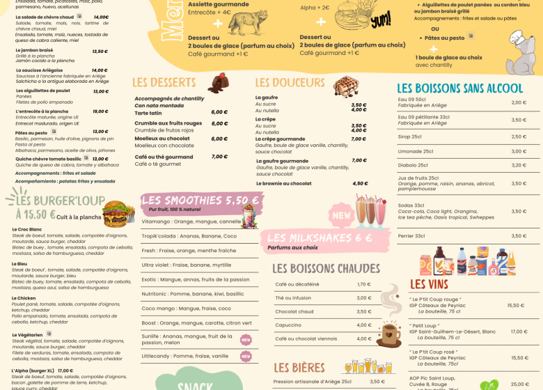 Restaurant & Snack La Maison des Loups