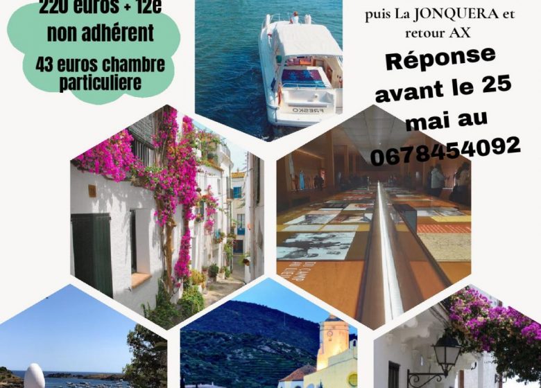 Voyage organisé à la « Costa Brava » avec le comité de jumelage d’Ax-les-Thermes