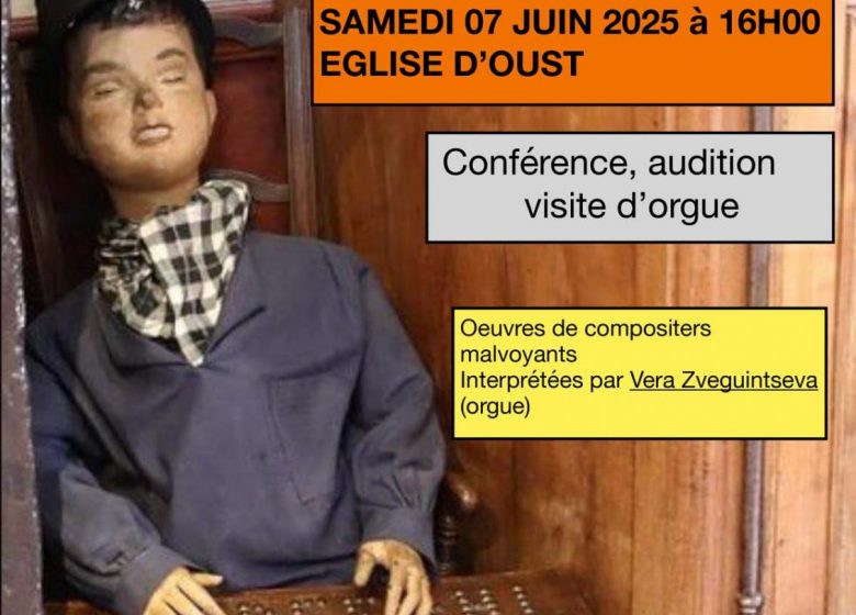 Conférence, audition et visite de l’orgue, 200 ans du braille.