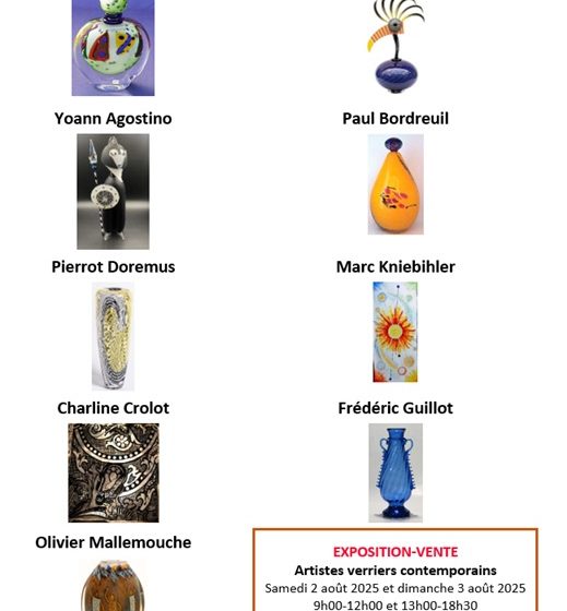 Exposition-vente d’artistes verriers