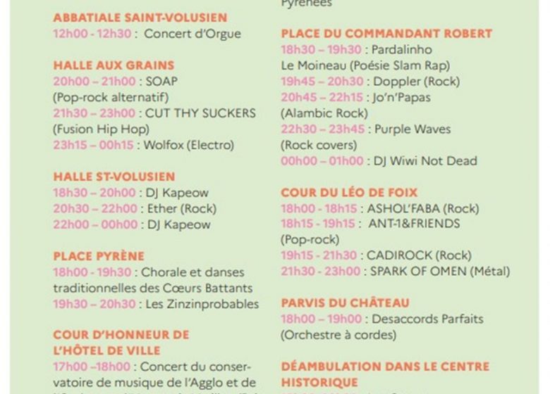 Fête de la musique Foix