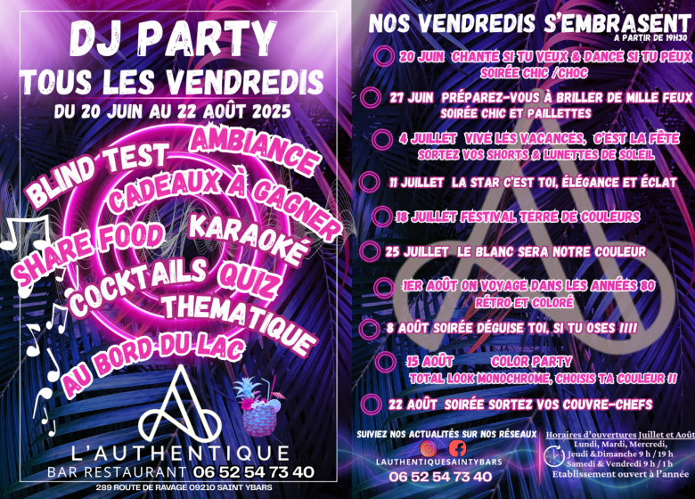 Soirée « chic à paillettes »